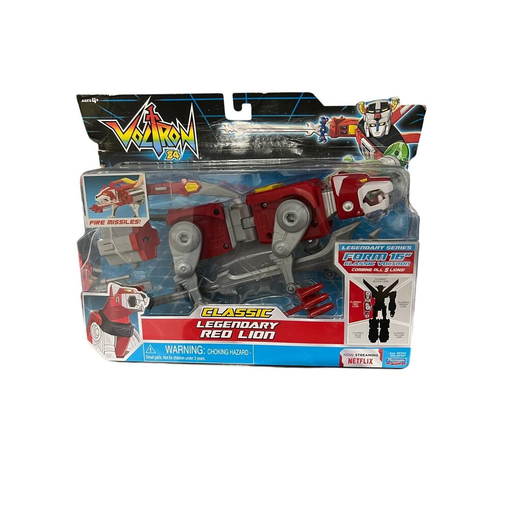 Voltron 84 Classic Legendary Red Lion Playmates 16” Combiner Figure w/ Missiles